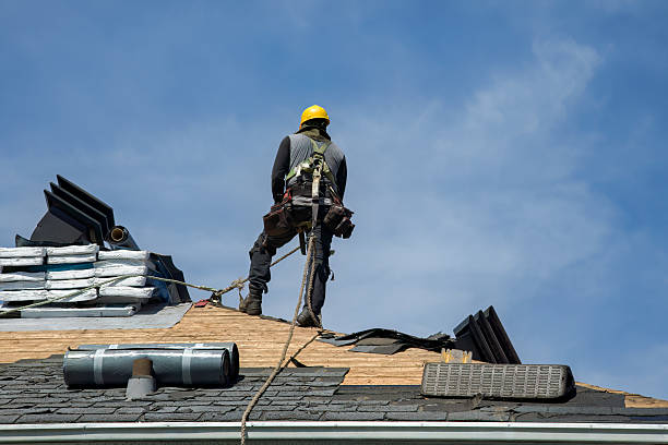 Professional Gutter Installation technician working in Caldwell, ID